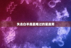 失去白羊座最难过的星座男(星座情感排行榜)